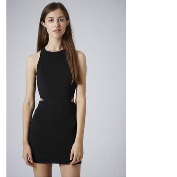 Topshop Little Black Dress with Cut Out Detailing - Picture 6 of 6